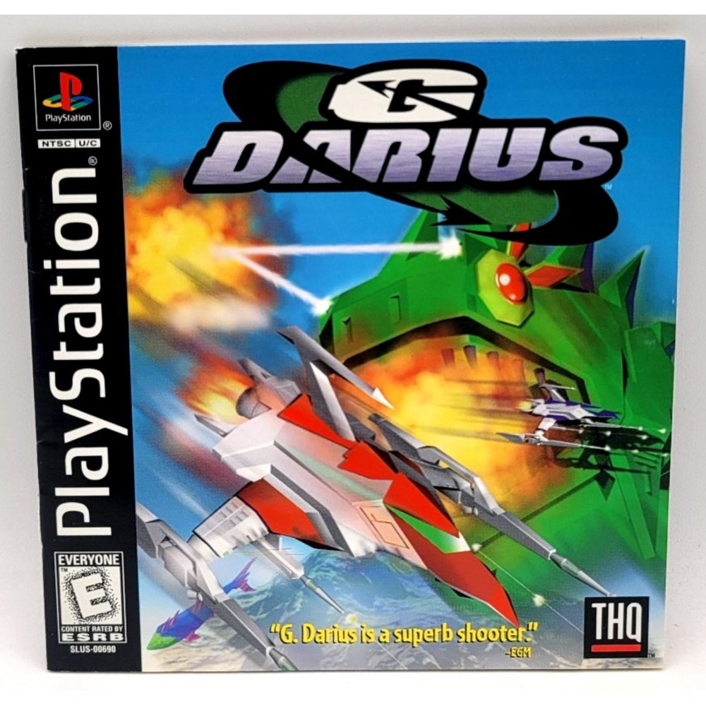 G Darius (Sony PlayStation‎ 1 PS1, 1998) GAME MANUAL ONLY *NO GAME* THQ